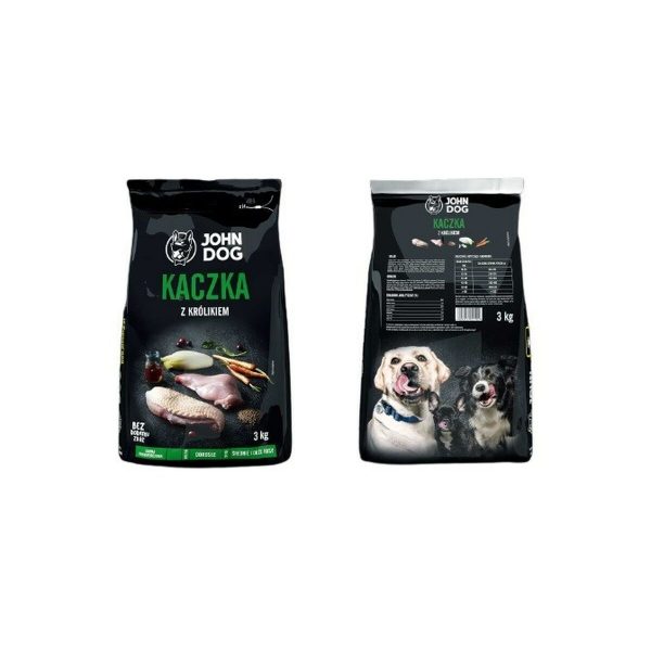 Voer John Dog Premium Volwassen Eend Konijnenvlees 3 Kg