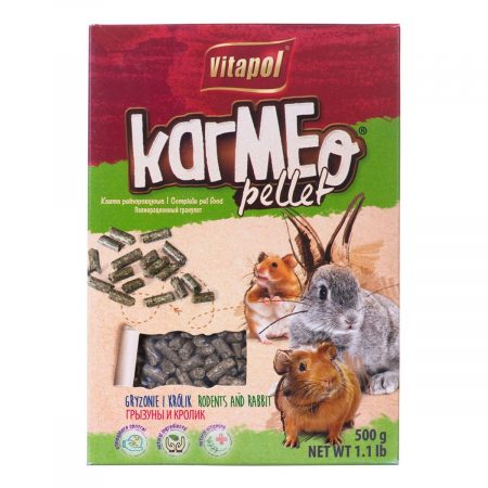 Voer Vitapol Karmeo Pellet Konijnenvlees Knaagdieren 500 ml 500 g