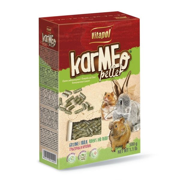 Voer Vitapol Karmeo Pellet Konijnenvlees Knaagdieren 500 ml 500 g