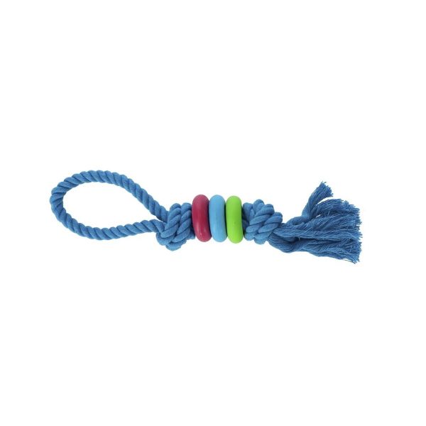 Hondenspeelgoed Dingo 30079 Blauw Katoen Natuurlijk rubber