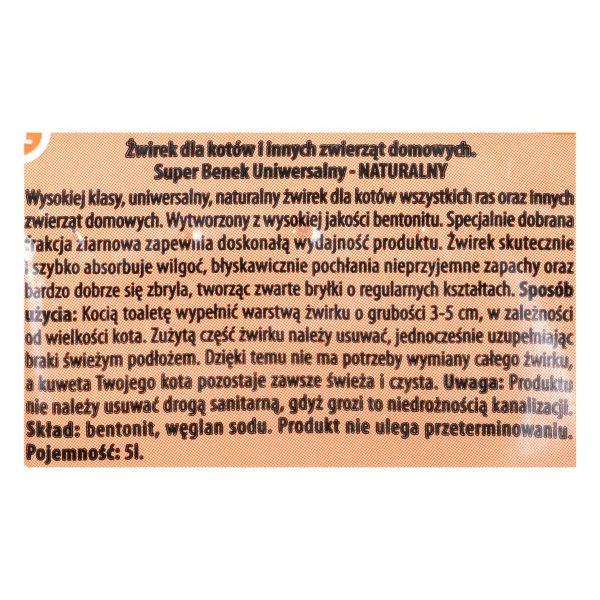 Kattenbakvulling Super Benek Universal 5 L