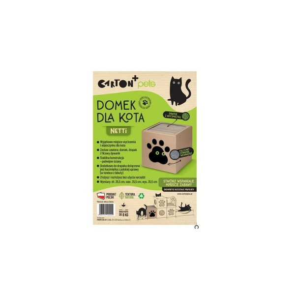 Krabpaal voor Katten Carton+Pets Netti Brons Karton 35 x 35 x 35 cm