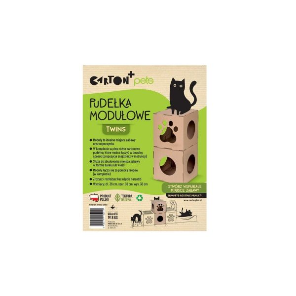 Hut Carton+Pets Twins Brons 36 x 36 x 36 cm