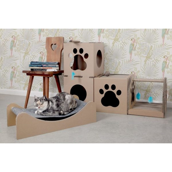 Kattenhangmat Carton+Pets Mia Grijs