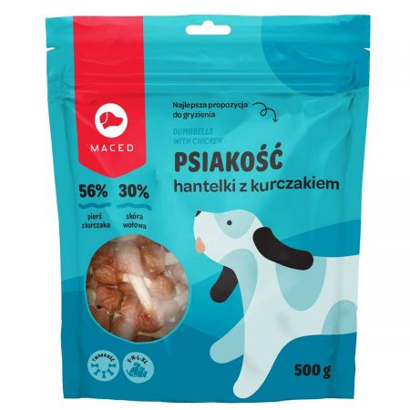 Snack voor honden Maced Dumbbells Kip 500 g