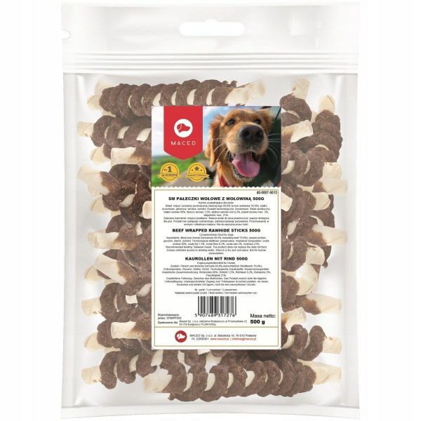 Snack voor honden Maced Kalfsvlees Eend 500 g