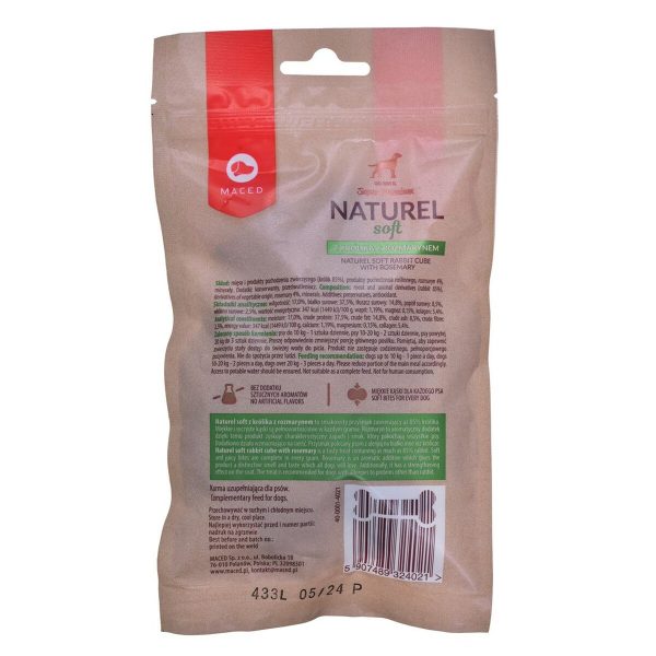 Snack voor honden Maced Konijnenvlees 100 g