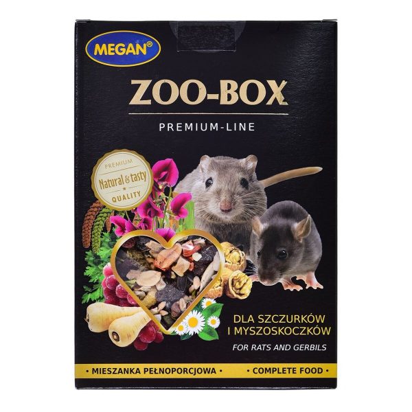Voer Megan Zoo-Box Premium Line Plantaardig Rat Knaagdieren 550 g
