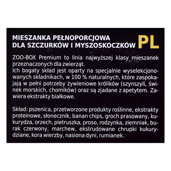 Voer Megan Zoo-Box Premium Line Plantaardig Rat Knaagdieren 550 g