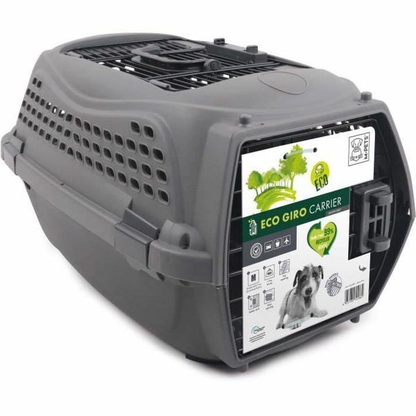 Draagmand MPETS ECO GIRO M Kat Donker grijs Plastic