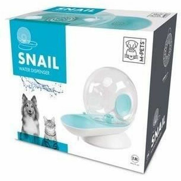 Automatische, Hervulbare Waterdispenser MPETS Snail Wit 2,8 L 30 x 13 x 23,8 cm