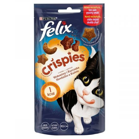Kattenvoer Purina Felix Crispies Kip Kalfsvlees 45 g