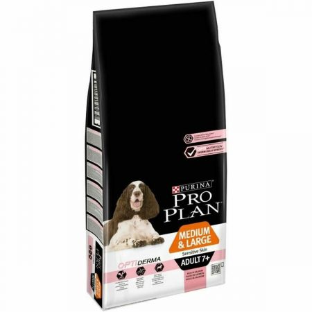 Voer Purina Pro Plan 7+ Medium/Large Sensitive Skin Senior Vlees 14 Kg