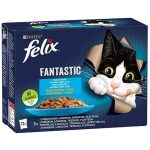 Kattenvoer Purina Fantastic Zalm Tonijn Kabeljauw 12 x 85 g
