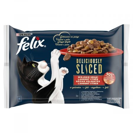 Kattenvoer Purina Deliciously Kip Pauw Kalfsvlees Eend 4 x 80 g