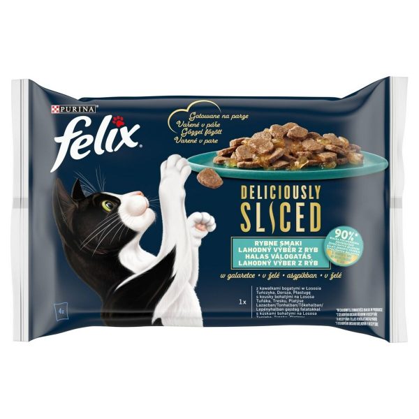 Kattenvoer Purina Deliciously Zalm Tonijn Kabeljauw 4 x 80 g