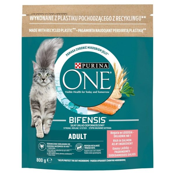 Kattenvoer Purina One Bifensis Adult Volwassen Zalm 800 g