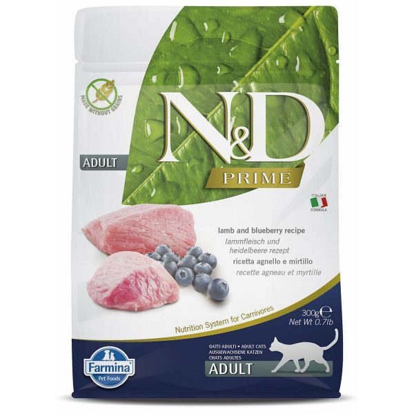 Kattenvoer Farmina N&D Volwassen Bosbessen Lam 300 g