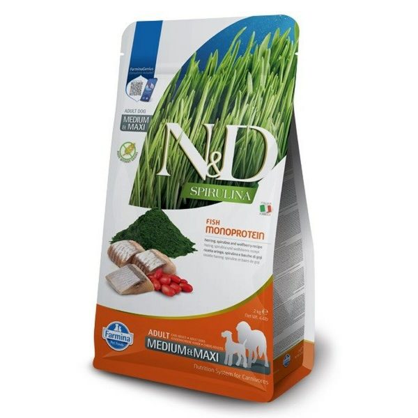 Voer Farmina N&D Spirulina Volwassen 2 Kg