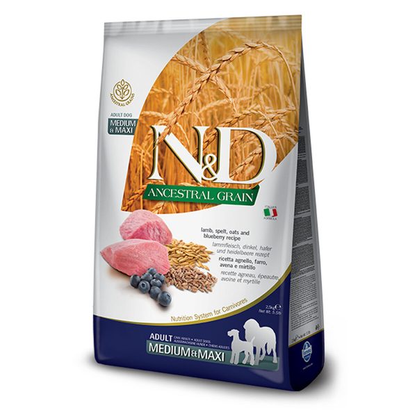 Voer Farmina N&D Ancestral Volwassen Lam 12 kg