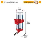 Dierenvoederbak Ferplast Fpi 4660 Drinky 75 Zwart Roestvrij staal 300 ml