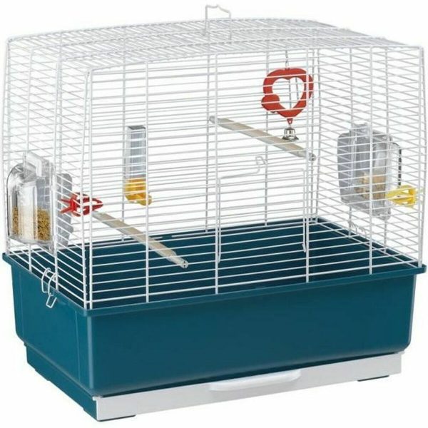 Vogelkooi Ferplast Rekord 3 Blauw/Wit 49 x 30 x 48,5 cm