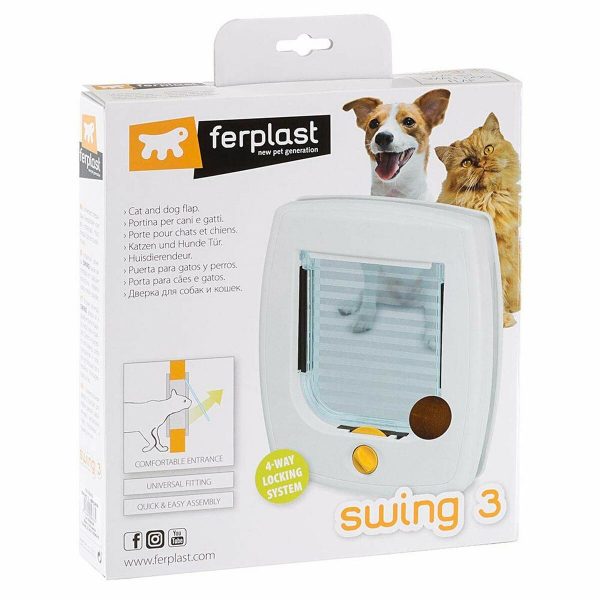 Kattenluik Ferplast Swing 3 Bruin Brons Plastic