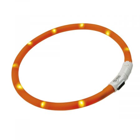 Hondenhalsband Ferplast Night Over 55 cm Oranje