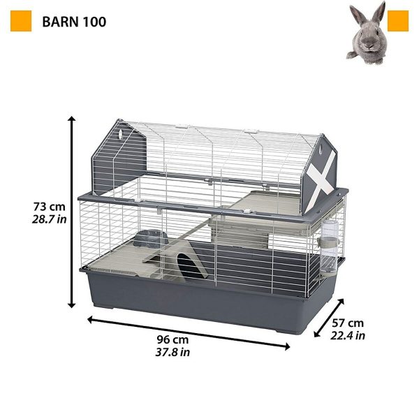 Kooi Ferplast Barn 100 Metaal Plastic 96 x 73 x 50 cm