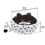 Kattenbed Ferplast Bedding Wit Zwart