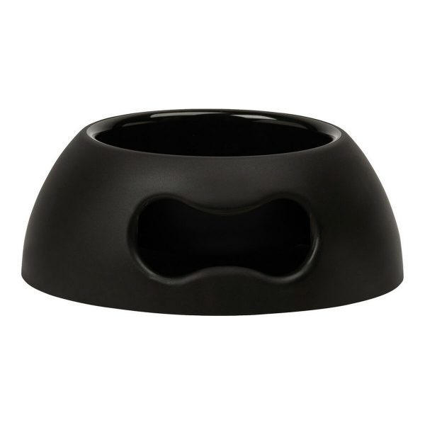 Voerbak voor honden United Pets 2,2 L Zwart Polypropyleen