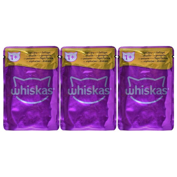 Kattenvoer Whiskas Classic Meals Kip Kalfsvlees Lam Vogels 12 x 85 g