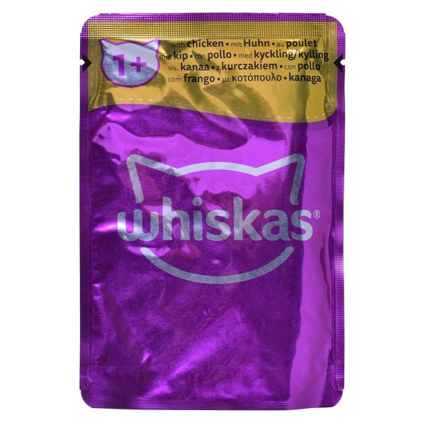 Kattenvoer Whiskas Classic Meals Kip Kalfsvlees Lam Vogels 12 x 85 g