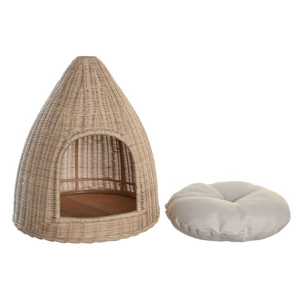 Hondenbed DKD Home Decor 45 x 45 x 57 cm Natuurlijk Rotan