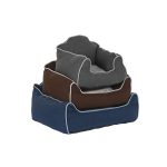 Hondenbed DKD Home Decor Blauw Bruin Grijs 72 x 61 x 34 cm