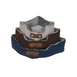 Hondenbed DKD Home Decor Bruin Beige Marineblauw 60 x 60 x 20 cm