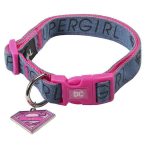 Hondenhalsband Superman Roze S/M