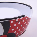Voerbak voor honden Minnie Mouse Rood Melamine 180 ml Zwart Metaal