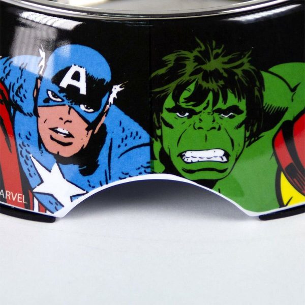 Voerbak voor honden Marvel 760 ml Melamine Rood Metaal