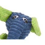 Hondenspeelgoed Blauw Groen Olifant 28 x 14 x 17 cm Knuffel met geluid