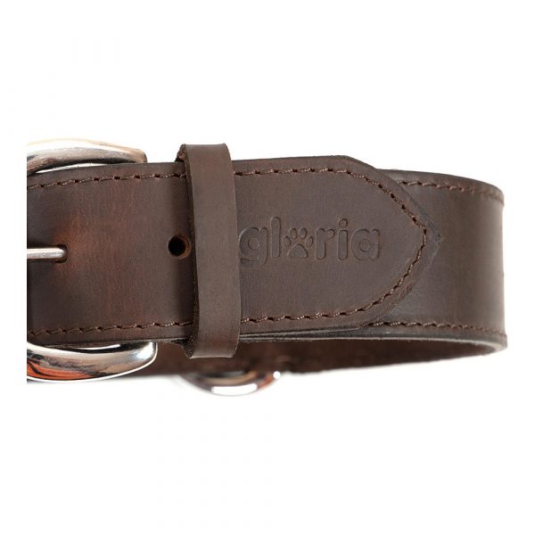 Hondenhalsband Gloria Bruin (80 x 4 cm)