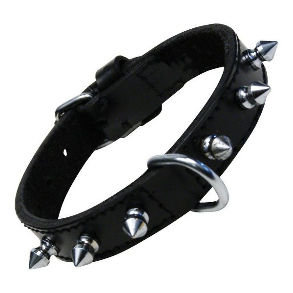 Hondenhalsband Gloria Zwart Spikes (55 cm)