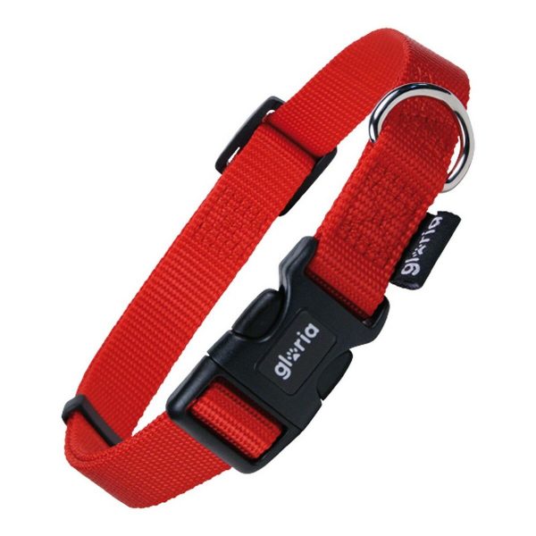 Hondenhalsband Gloria Soepel Rood Maat L (36-70 cm)