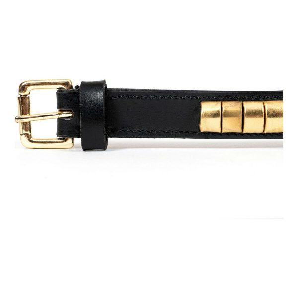 Hondenhalsband Gloria Duna Zwart Gouden (35 cm) (35 x 2 cm)