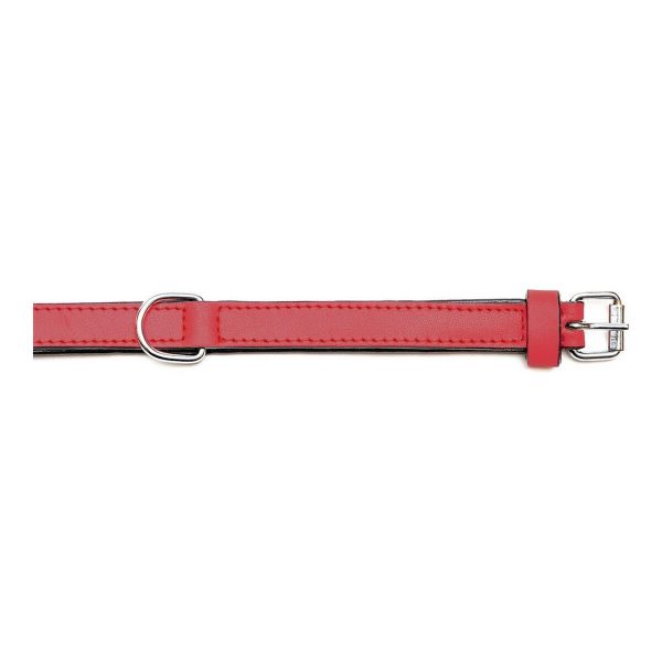 Hondenhalsband Gloria Gestoffeerd Rood (35 cm) (35 x 1,5 cm)