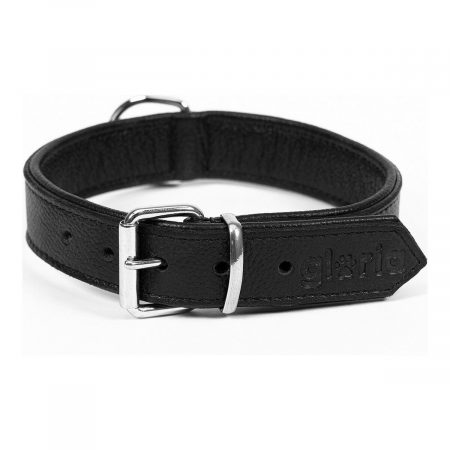 Hondenhalsband Gloria Drymilled Zwart (35 x 1,5 cm)