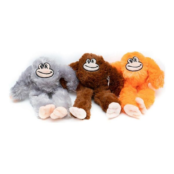 Knuffel voor honden Gloria Kikazaru 11 x 44 x 45 cm Aap Oranje