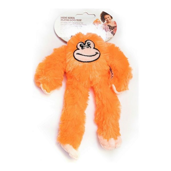 Knuffel voor honden Gloria Kikazaru 11 x 44 x 45 cm Aap Oranje