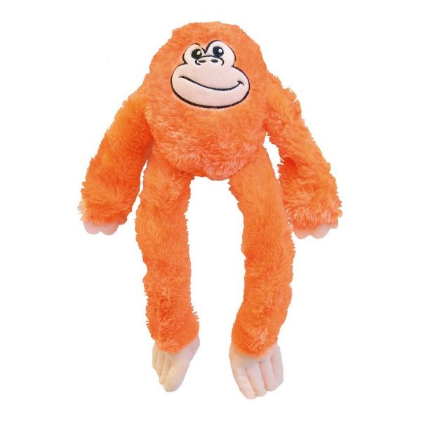 Knuffel voor honden Gloria Kikazaru 11 x 44 x 45 cm Aap Oranje