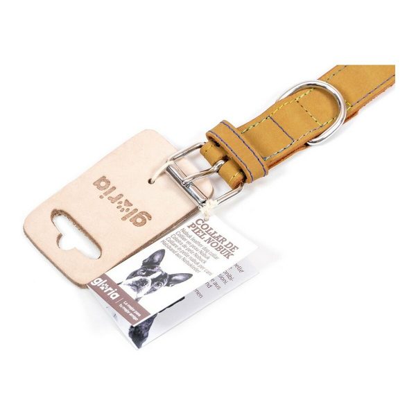 Hondenhalsband Gloria Oasis Geel (1,5 x 40 cm)